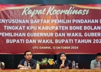 KPU Bonbol Gelar Rakor Penyusunan Daftar Pemilih Pindahan