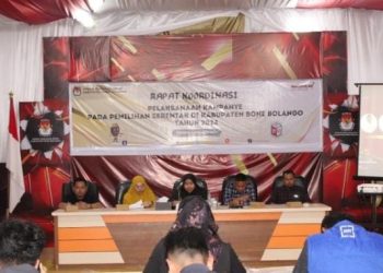 KPU Bone Bolango Gelar Rapat Penertiban APK Pilkada 2024