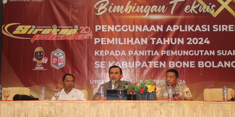 KPU Bone Bolango Gelar Bimtek Pengunaan Sirekap untuk Anggota PPS