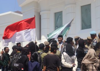 Temui Masa Aksi, Mikson Yapanto Janji Kawal Aspirasi yang Disampaikan