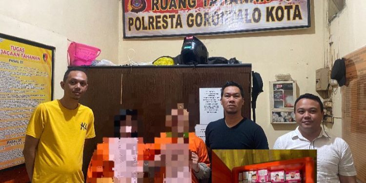 Diduga Belum Kantongi Izin BPOM, Polresta Gorontalo Kota Amankan Dua Tersangka