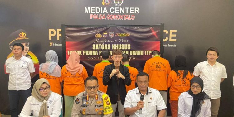 Polda Gorontalo Tetapkan 6 Tersangka Kasus TPPO Melalui MiChat