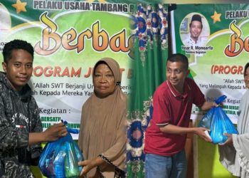 Peduli Sesama, Pelaku Tambang Rakyat Buntulia Jalankan Program Jumat Berkah