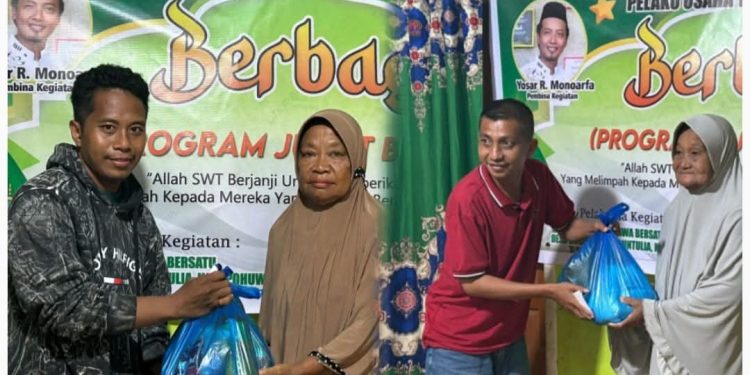 Peduli Sesama, Pelaku Tambang Rakyat Buntulia Jalankan Program Jumat Berkah