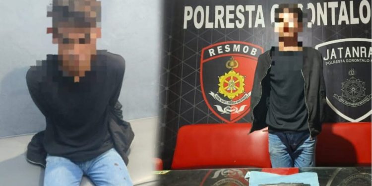 Polisi Amankan Pelaku Penganiayaan Menggunakan Sajam di RM Kota Gorontalo