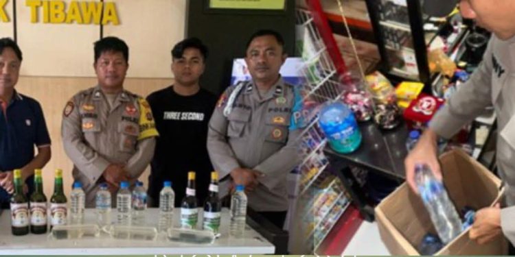 Menjelang Akhir Tahun Jajaran Polsek Gorontalo Sita Berbagai Jenis Miras
