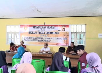 Polda Gorontalo Lakukan Giat Penyuluhan Hukum Pada Masyarakat Desa Mohungo