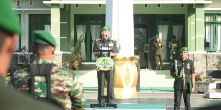 Korem 133/NW Gelar Upacara Puncak Hari Juang TNI ‘AD’Ke-79 Tahun 2024