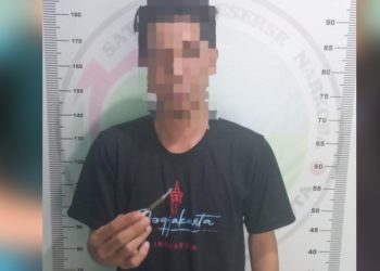 Asik Hisap Ganja, Seorang Pria Diamankan Sat Narkoba Polresta Gorontalo Kota
