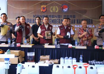Polri Ungkap Laboratorium Clandestine Narkoba Terbesar di Jawa Barat