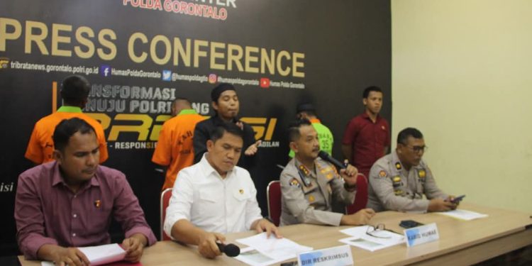 Polda Gorontalo Tangkap Tiga Pelaku Tambang Emas Ilegal di Boalemo