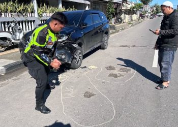 Polresta Gorontalo Kota Olah TKP Lakalantas yang Mengakibatkan Dua Pemuda Meninggal Dunia