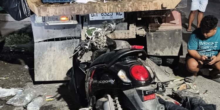 Tragis! Pemuda 25 Tahun Tewas Usai Tabrak Truk Sampah Terparkir di JDS Gorontalo