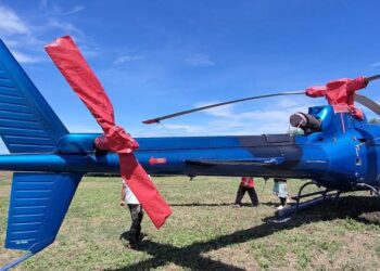 Helikopter Milik PT Komala Indonesia Mendarat Darurat di Pohuwato