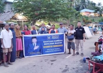 135 KK Korban Banjir Bandang di Tuweya Pohuwato Terima Bantuan dari Rachmat Gobel