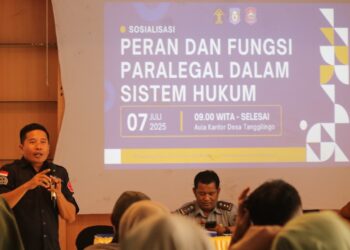 LKBH UNISAN Narasumber Pelatihan Paralegal di Desa Tanggilingo