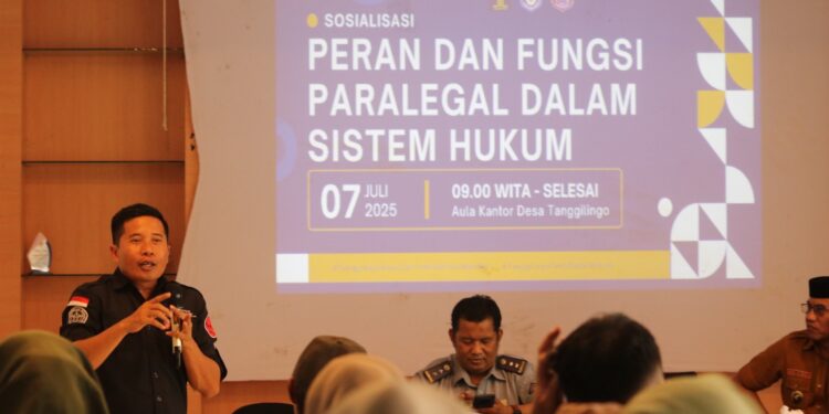 LKBH UNISAN Narasumber Pelatihan Paralegal di Desa Tanggilingo
