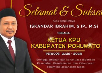 Resmi Nahkodai KPU Pohuwato, Iskandar Ibrahim: Siap Lanjutkan Program Ketua Sebelumnya