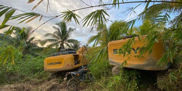 Operasi PETI Dengilo, Enam Excavator Diamankan TNI-Polri