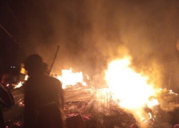 Satu Rumah di Desa Limehu Tabongo Hangus Terbakar