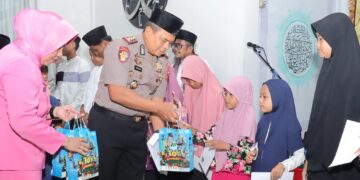Kapolres Pohuwato Santuni Anak Yatim Sambut Berkah Ramadan