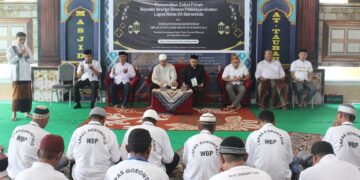 57 Warga Binaan Lapas Gorontalo Tersenyum Haru, Zakat Fitrah dari Baznas Lapas Gorontalo dengan Zakat Fitrah