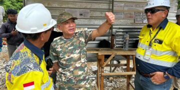 Bupati Pohuwato Tinjau Pembangunan Bendungan di Area TSF Pani Gold Mine