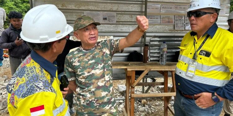Bupati Pohuwato Tinjau Pembangunan Bendungan di Area TSF Pani Gold Mine