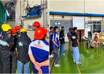 Mahasiswa Teknik Elektro Unisan Gorontalo Intip Cara Kerja Proses Konversi Energi Listrik Sistem PLTA Tanggari