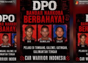 Ditreskrimum Polda Gorontalo Unggah Daftar DPO Kasus Narkoba