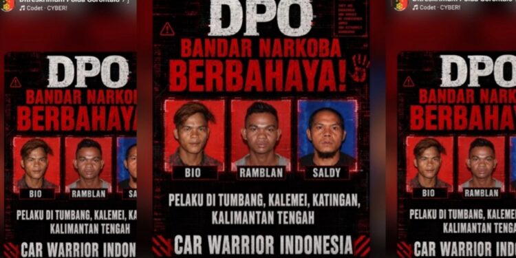 Ditreskrimum Polda Gorontalo Unggah Daftar DPO Kasus Narkoba