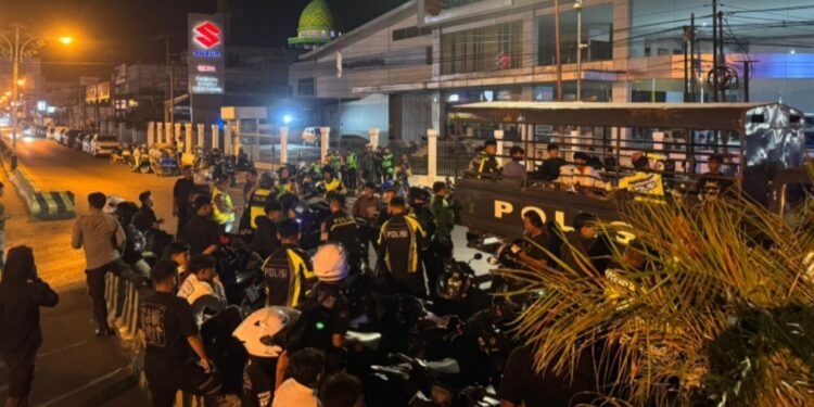 Polresta Gorontalo Kota Amankan 24 Motor dari Balap Liar
