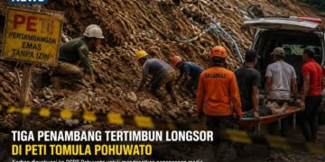 Tiga Penambang Tertimbun Longsor di PETI Tomula Pohuwato