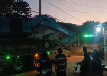 Dua Excavator Diamankan Polres Gorontalo di Lokasi PETI Mootilango