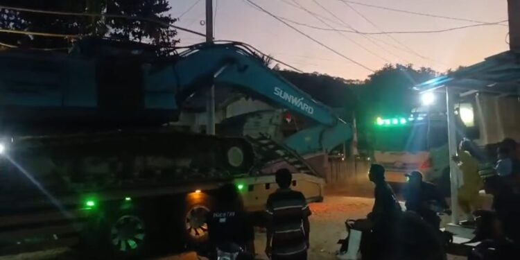 Dua Excavator Diamankan Polres Gorontalo di Lokasi PETI Mootilango