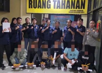 URC Polresta Gorontalo Kota Amankan Tujuh Pria dalam Kasus Penganiayaan Bers*jam