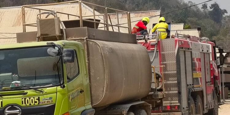Kebakaran Lahan Ancam Permukiman di Pohuwato, Pani Gold Mine Kerahkan Tim Darurat