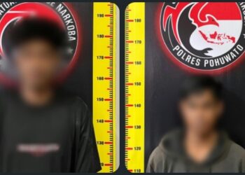 Polisi Tangkap Dua Pria di Pohuwato, Sabu Rp1,4 Juta Diduga Dibeli Lewat Instagram